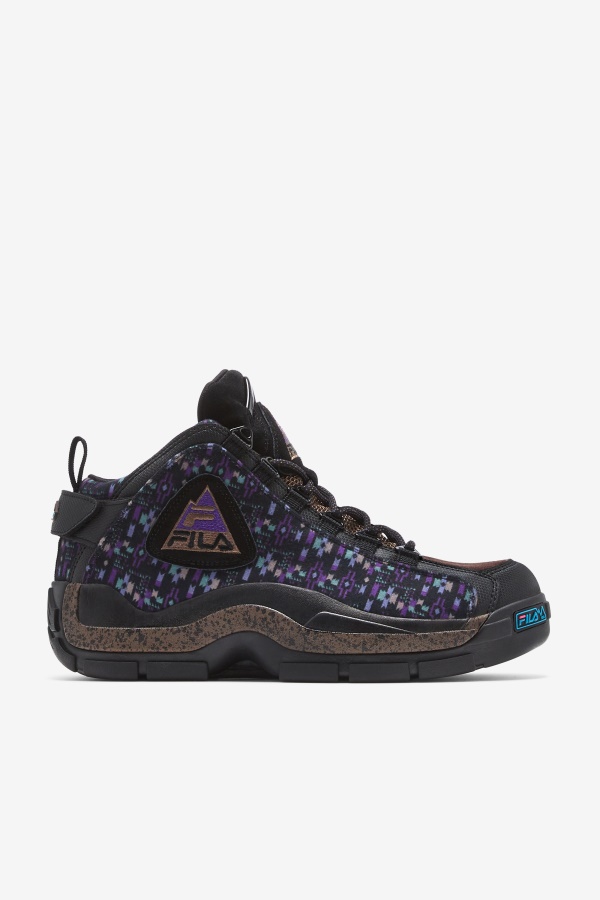 Grant Hill 2 חיצוני שחור/אצטרובל/סגול פילה