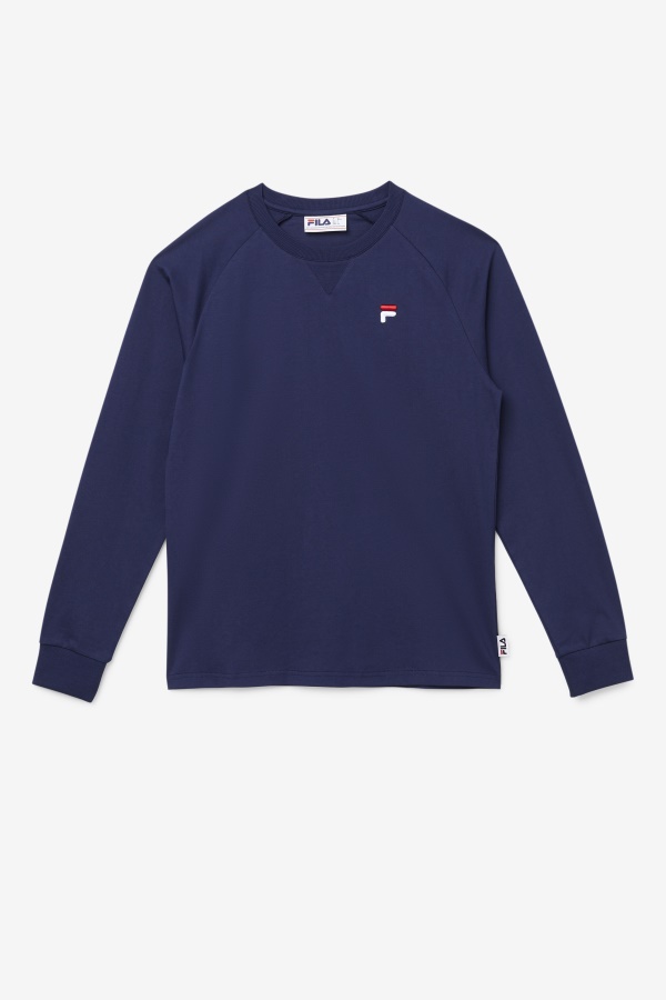 חולצה עם שרוולים ארוכים של Peacoat Fila Flynn
