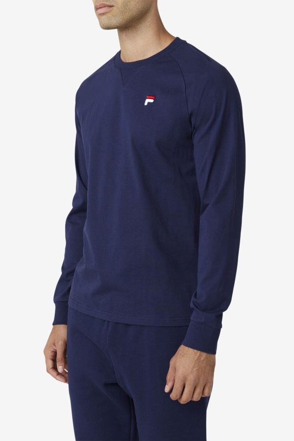 חולצה עם שרוולים ארוכים של Peacoat Fila Flynn