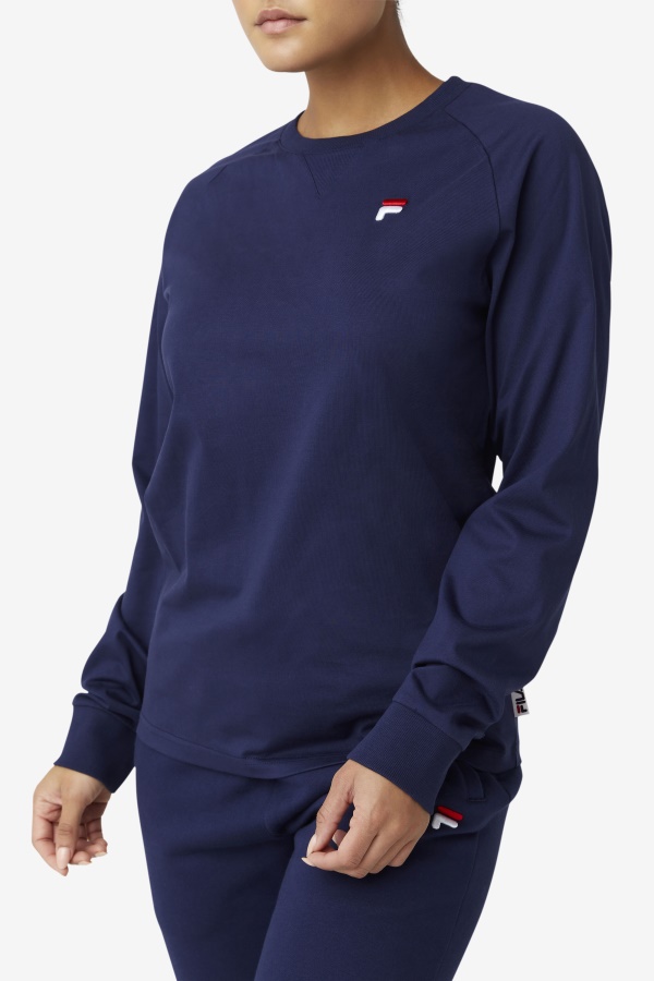 חולצה עם שרוולים ארוכים של Peacoat Fila Flynn