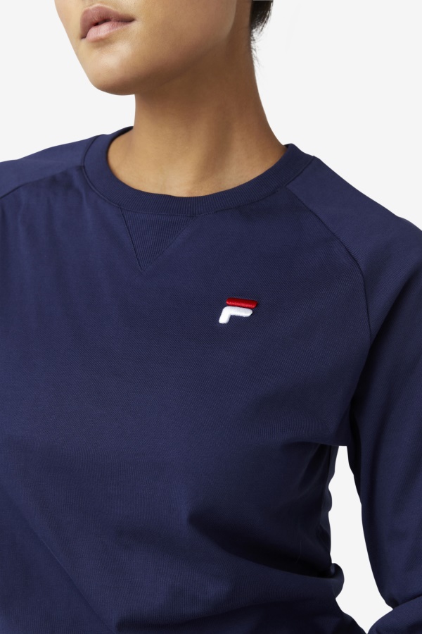 חולצה עם שרוולים ארוכים של Peacoat Fila Flynn