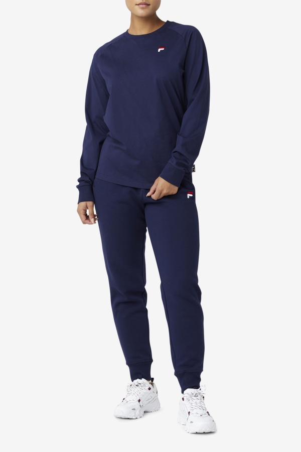 חולצה עם שרוולים ארוכים של Peacoat Fila Flynn