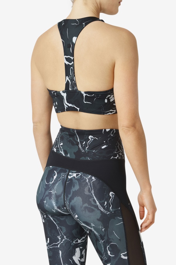 חזיית ספורט Fila Uplift T-back שיש שחור