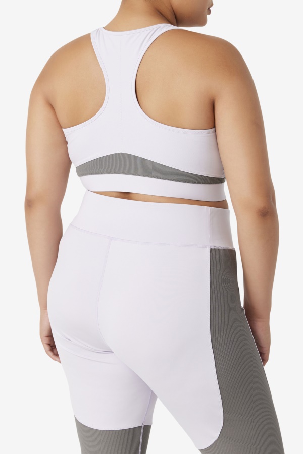 חזיית ספורט Fille Racerback מרופדת כחול לבנדר/גרגויל