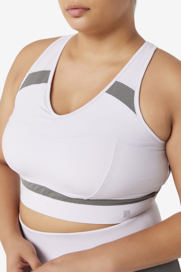 חזיית ספורט Fille Racerback מרופדת כחול לבנדר/גרגויל