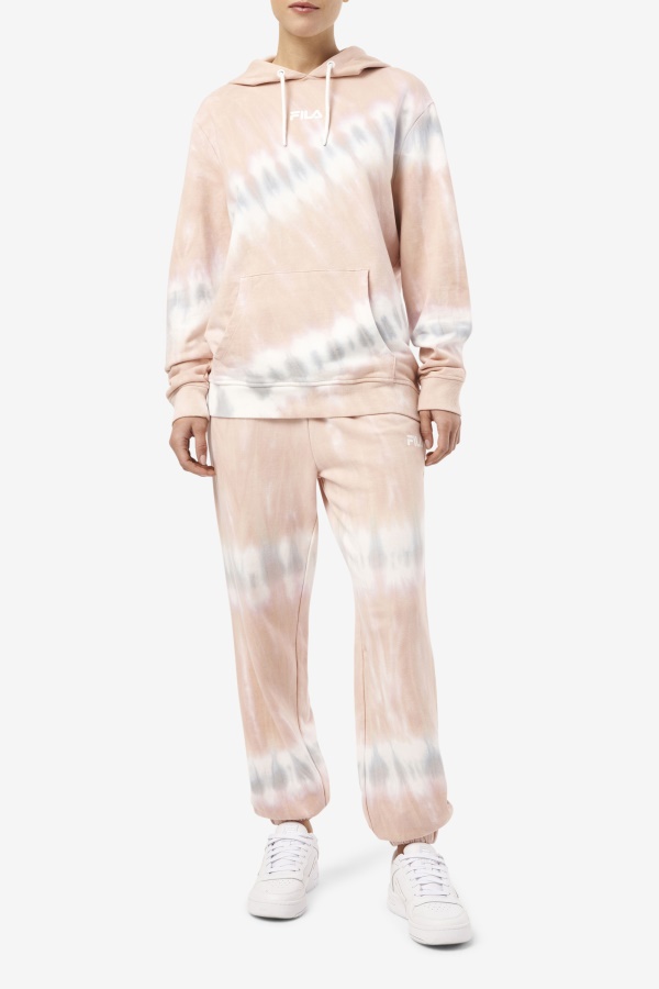 Hat Aerolynn Tie Dye Hoodie Gardenia/לבן/בלגי