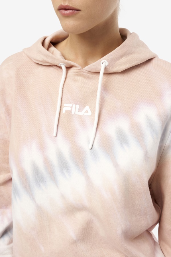 Hat Aerolynn Tie Dye Hoodie Gardenia/לבן/בלגי