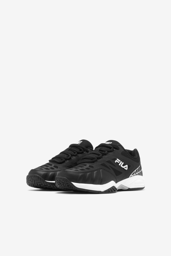 Axilus Jr Fila Kids שחור/לבן/כסף מתכתי