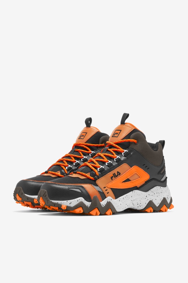 שחור/מז\'ור חום/כתום Fila Oakmont Tr Mid לגברים