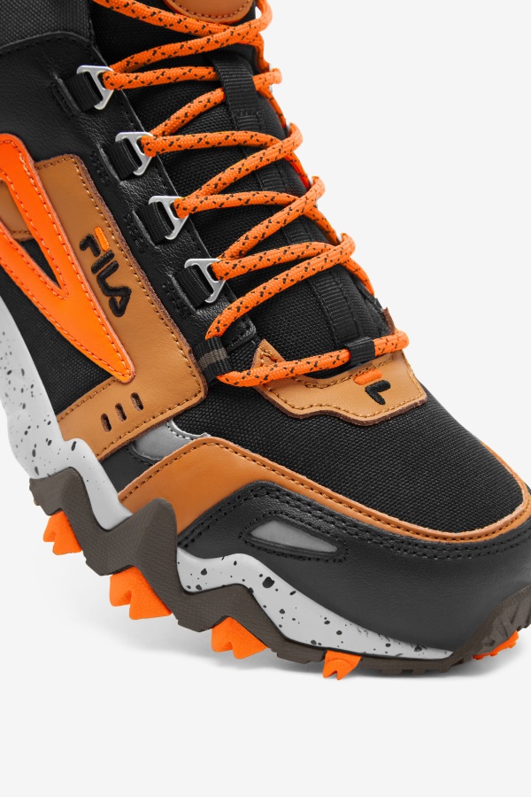 שחור/מז\'ור חום/כתום Fila Oakmont Tr Mid לגברים