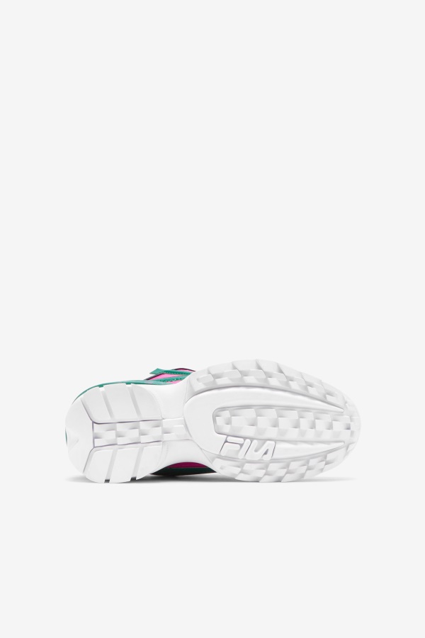 Fila Big Kids\' Disruptor 2 Exp Pink Glo/ירוק/זהב