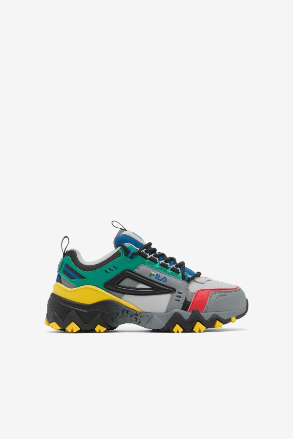 Fila Glacier אפור/מונומנט/שחור ילדים קטנים Oaktmont Tr
