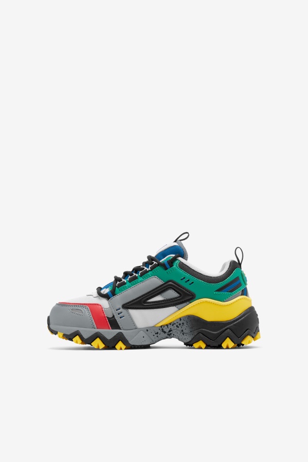 Fila Glacier אפור/מונומנט/שחור ילדים קטנים Oaktmont Tr
