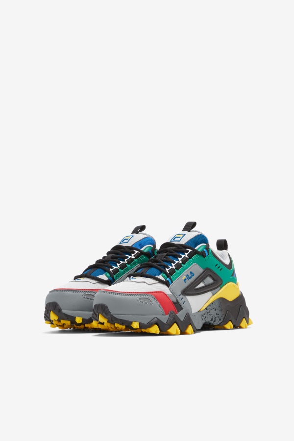 Fila Glacier אפור/מונומנט/שחור ילדים קטנים Oaktmont Tr