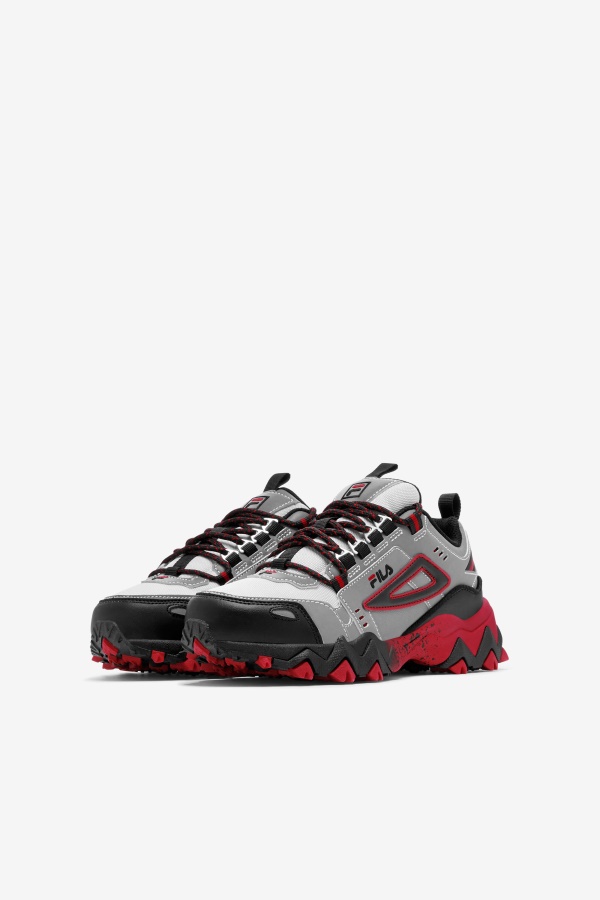 Fila Big Kids Oakmont Tr מטאלי כסף/שחור/אדום