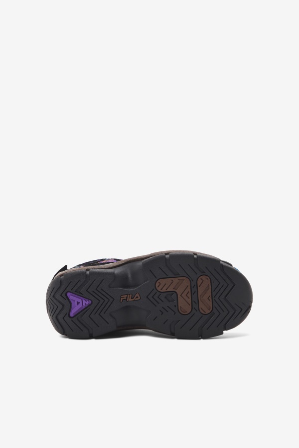 Fila Little Kids\' Grant Hill 2 חיצוני שחור/אצטרובל/סגול