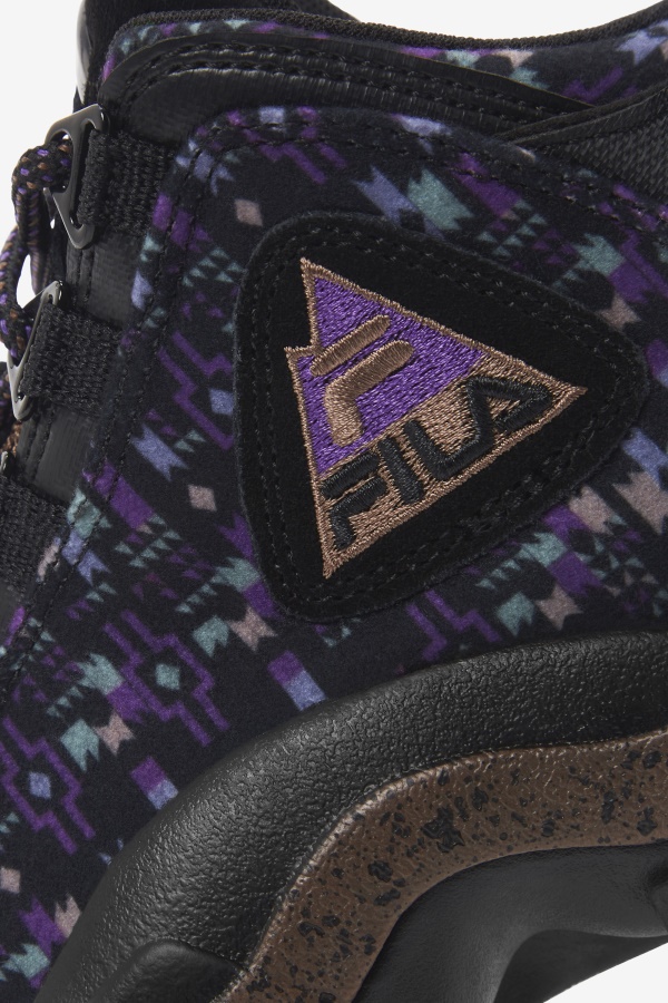 Fila Little Kids\' Grant Hill 2 חיצוני שחור/אצטרובל/סגול