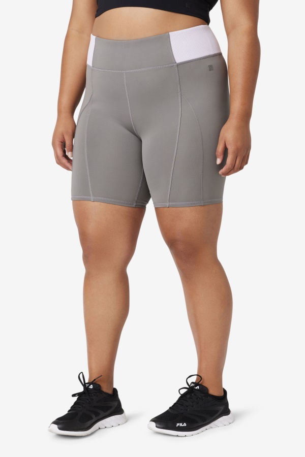 Fila Forza 8\" Texture Bike Short Gargoyle/Lavender Blue