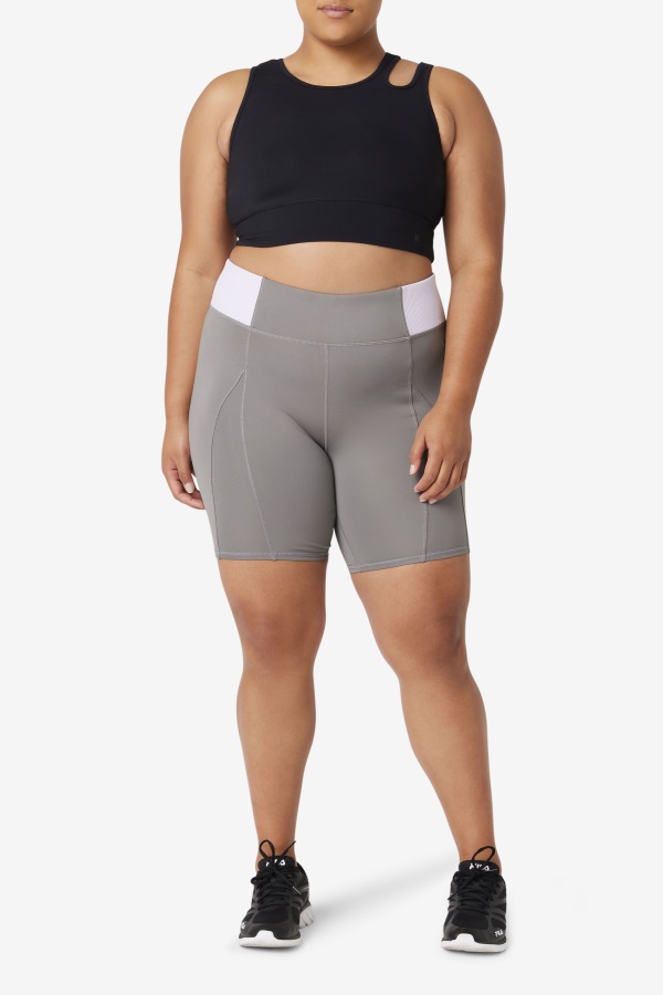 Fila Forza 8\" Texture Bike Short Gargoyle/Lavender Blue