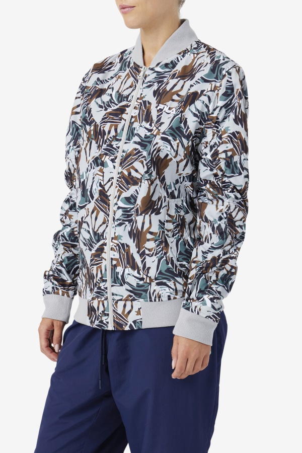מעיל Mav Bomber Fila בהדפס ג\'ירפה