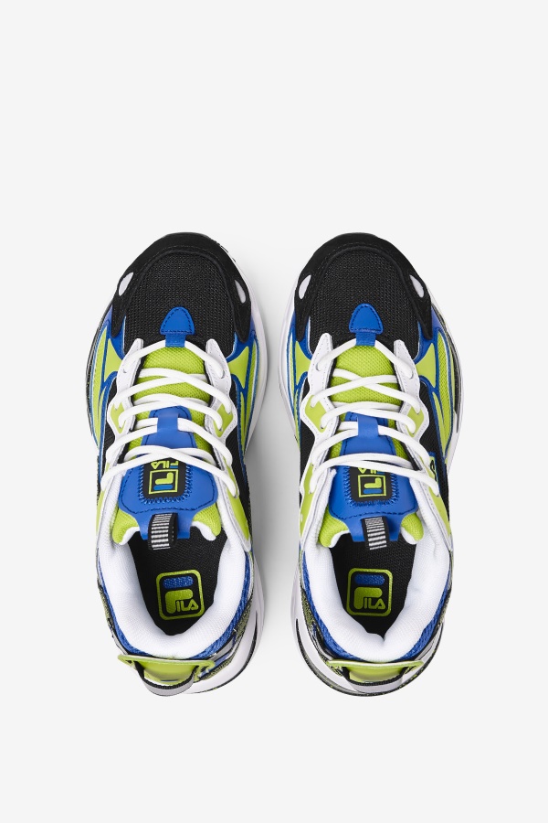 Fila Big Kids\' Ray Tracer Apex אגרוף לבן/שחור/ליים