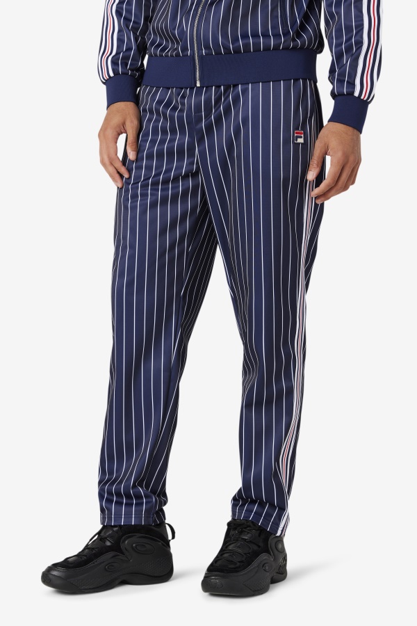 Lyons Track Pant Wire Peacoat/לבן