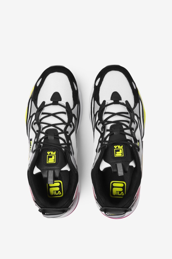 Fila Men\'s Ray Tracer Apex לבן/שחור/צהוב