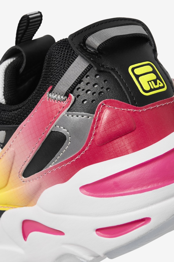Fila Men\'s Ray Tracer Apex לבן/שחור/צהוב