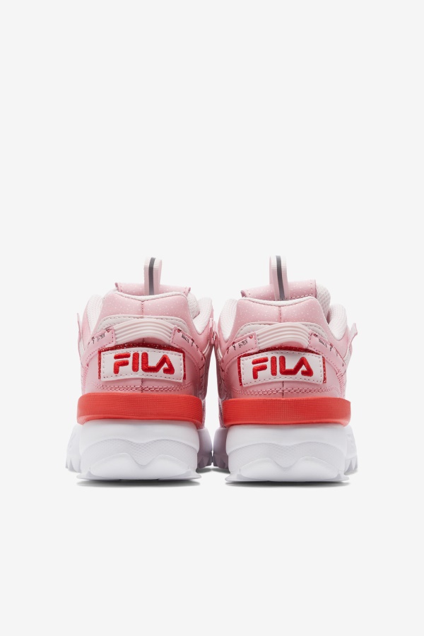 סומק ורוד/קורל/לבן Fila Little Children\'s Disruptor 2 Exp