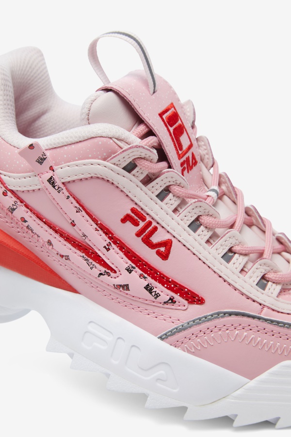 סומק ורוד/קורל/לבן Fila Little Children\'s Disruptor 2 Exp