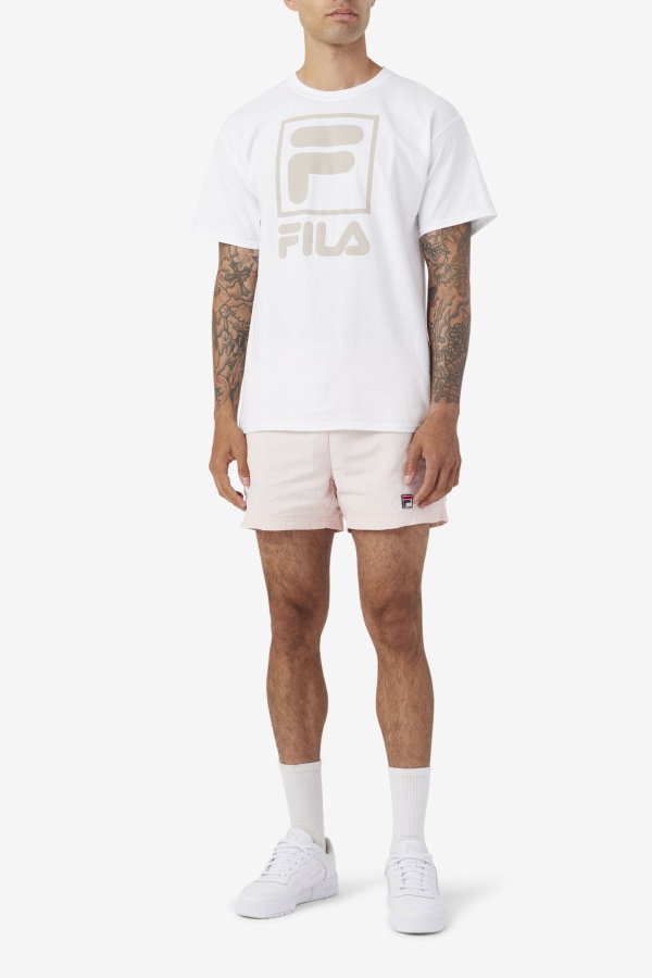ורוד/לבן Fila View Short