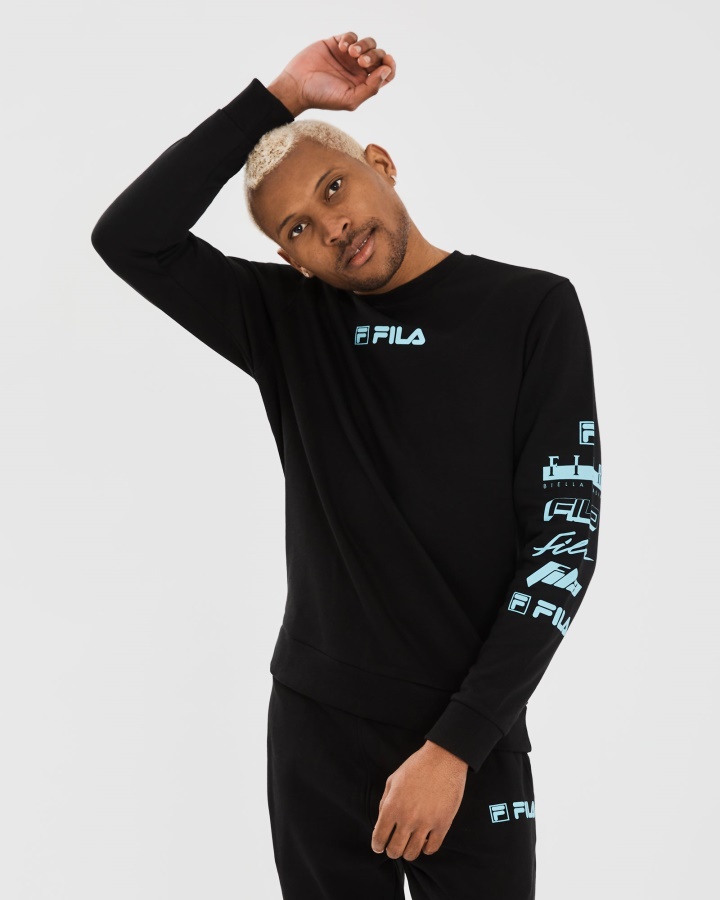 Fila גברים Daldy Crew שחור