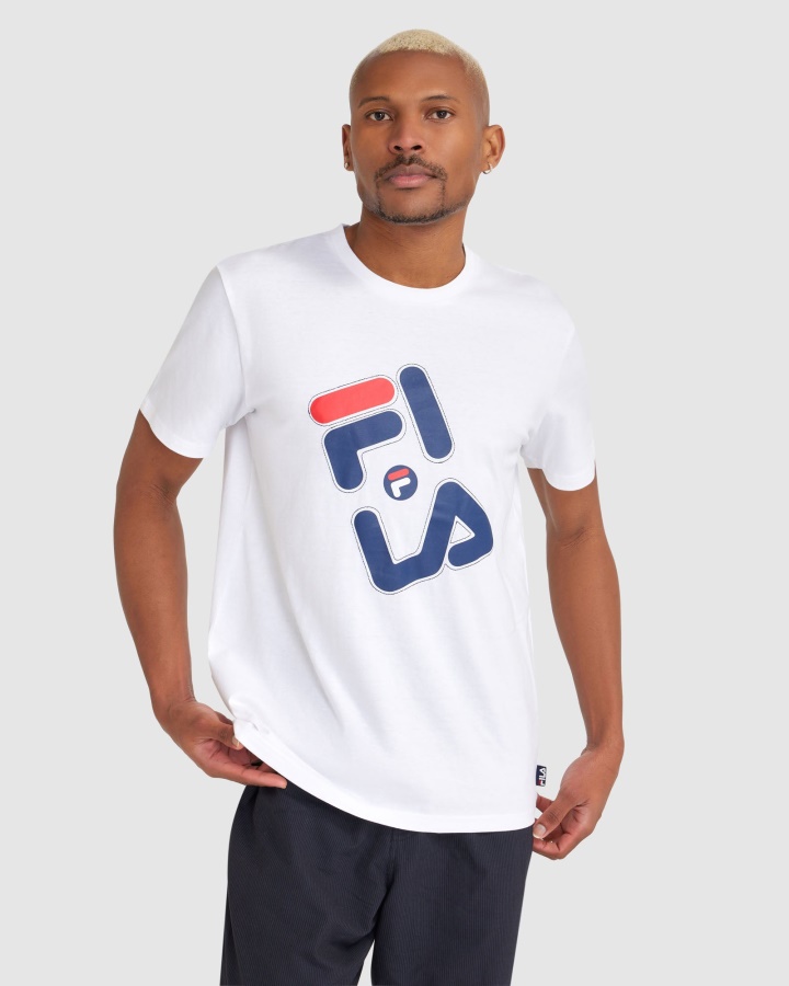 טי קיילי לגברים Fila לבן