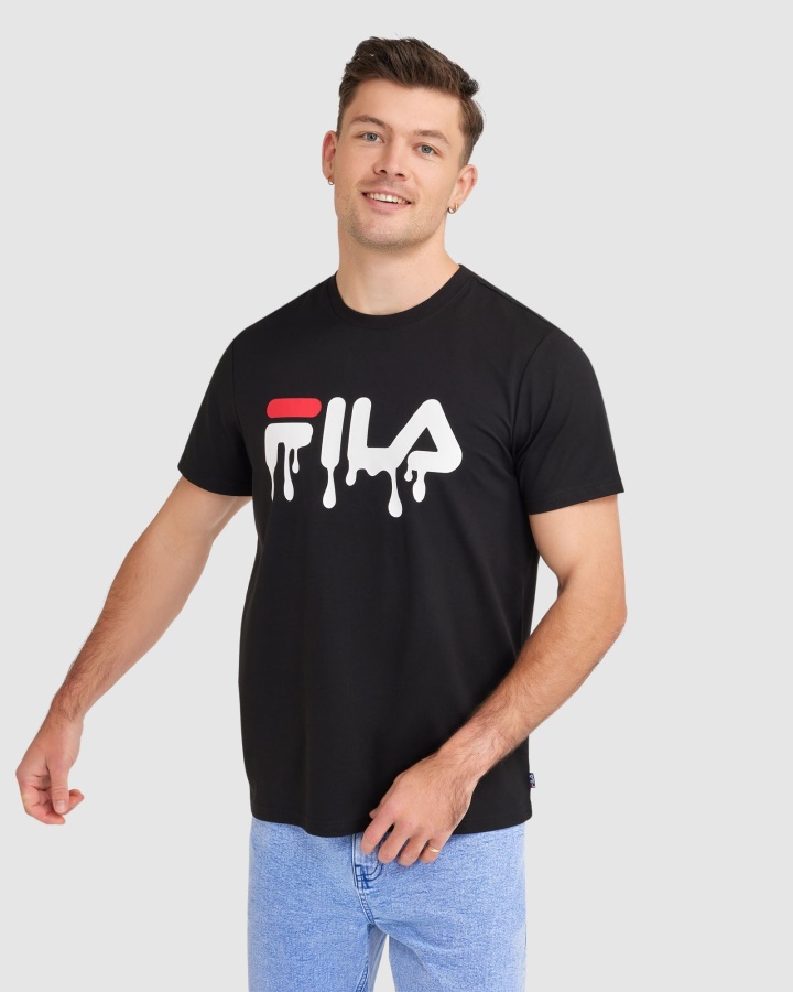 חולצה מת'יו לגברים של Fila שחור