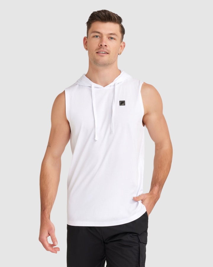 טנק קפוצ'ון בלייק לגברים Fila לבן