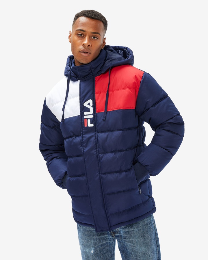 מעיל פחזנית קסטילו לגברים של Fila New Navy