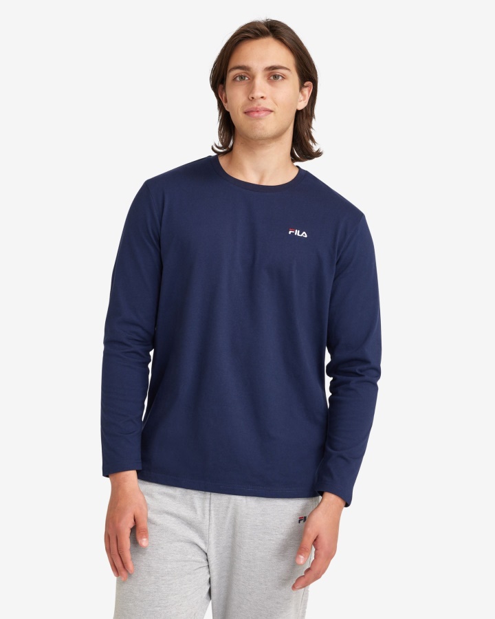 T-shirt Basic L/s לגברים נייבי Fila