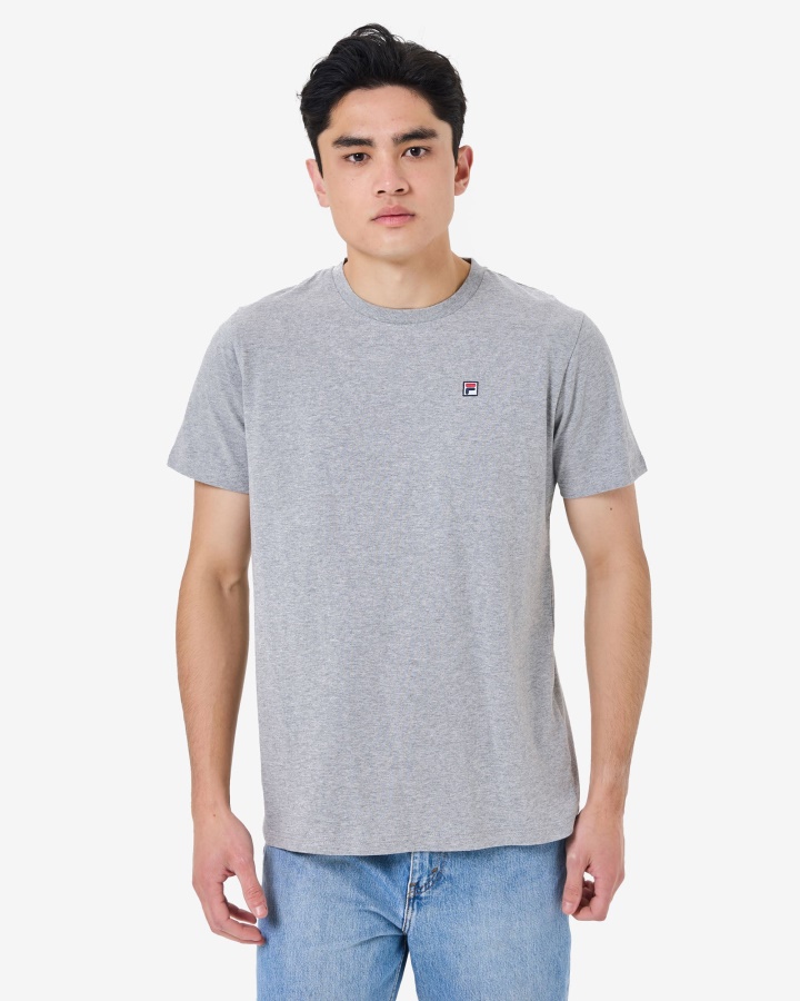 Fila Men's Heritage Badge 2.0 טי גריי Marle