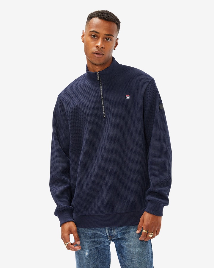 תג גברים 2.0 Qtr Zip New Navy Fila