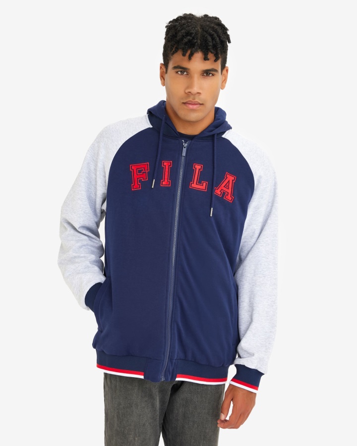 ג'קט לואיס לגברים של Fila נייבי חדש