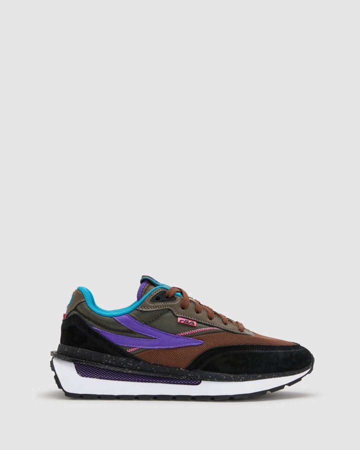 Fila גברים Fila Renno Black/pcone/elpurp