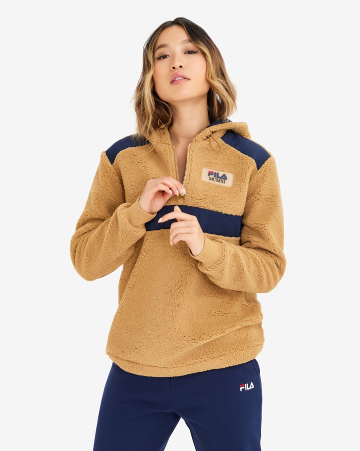 טדי נשים ג'נט טדי Qtr Zip Fila