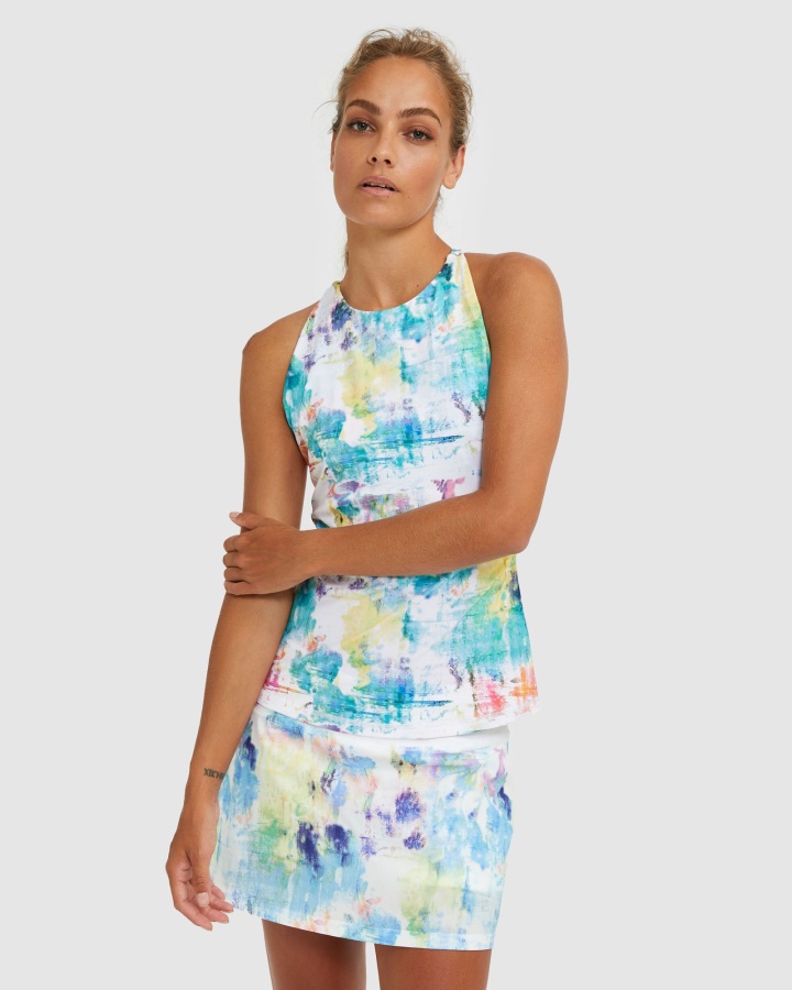 לשונית צבע לקשירה לשונית טנק Racerback