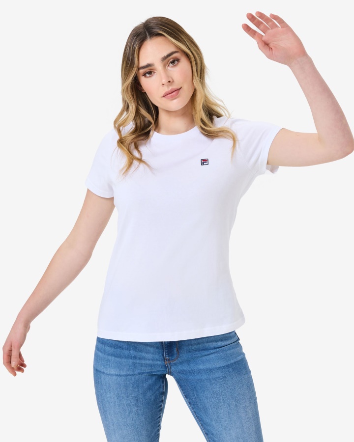 חולצה לבנה של Fila Volara Badge 2.0