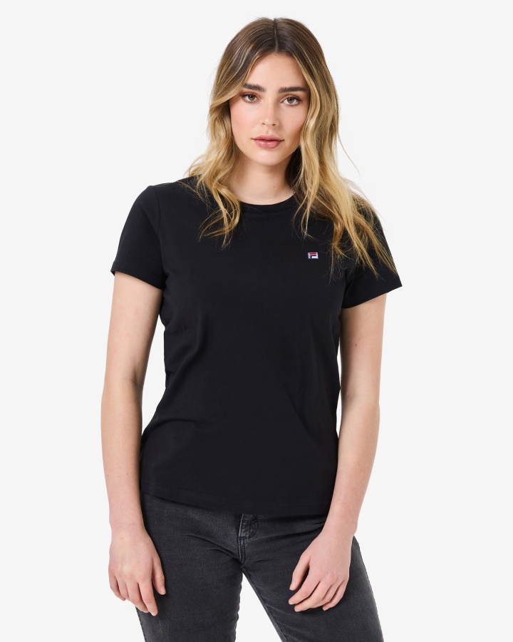 חולצה שחורה Fila Volara Badge 2.0