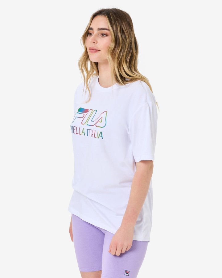טי אוברסייז של Fila White Maddy