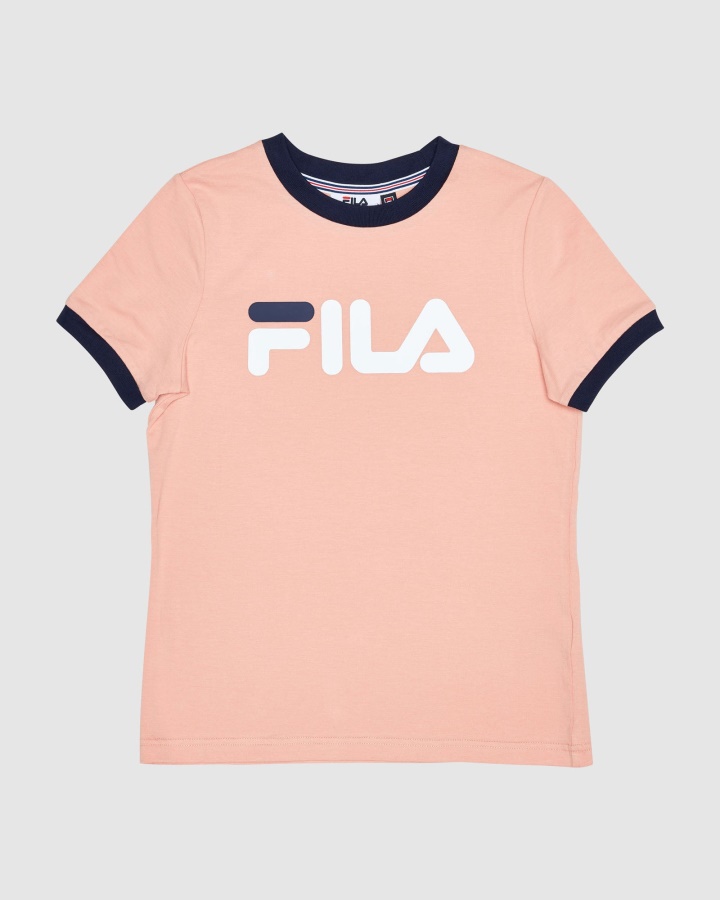 טי רינגר לילדה קלאסית של Fila ורדרד עדין