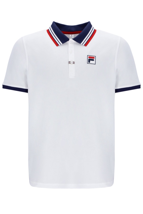 פולו מוצק של Fila Heritage S/s