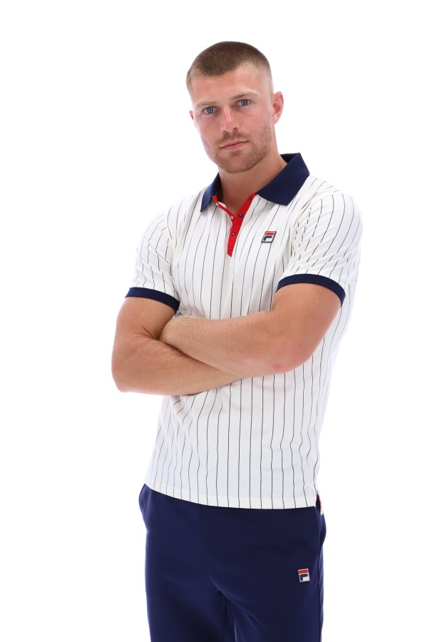 Bb1 Fila פולו פסים וינטג 'קלאסי