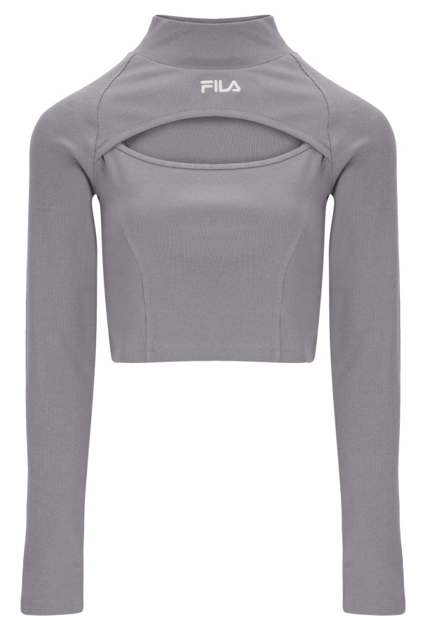 Kaya Cut Fille Top עם שרוולים ארוכים